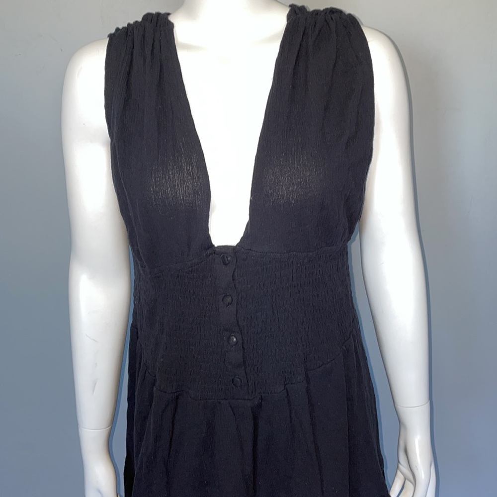 Asos Design Curve Shirred Waist Button Front Tier… - image 4